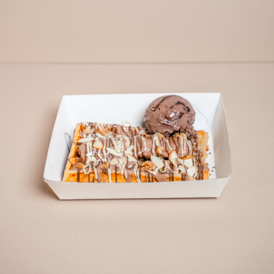 Triple Chocolate Waffle